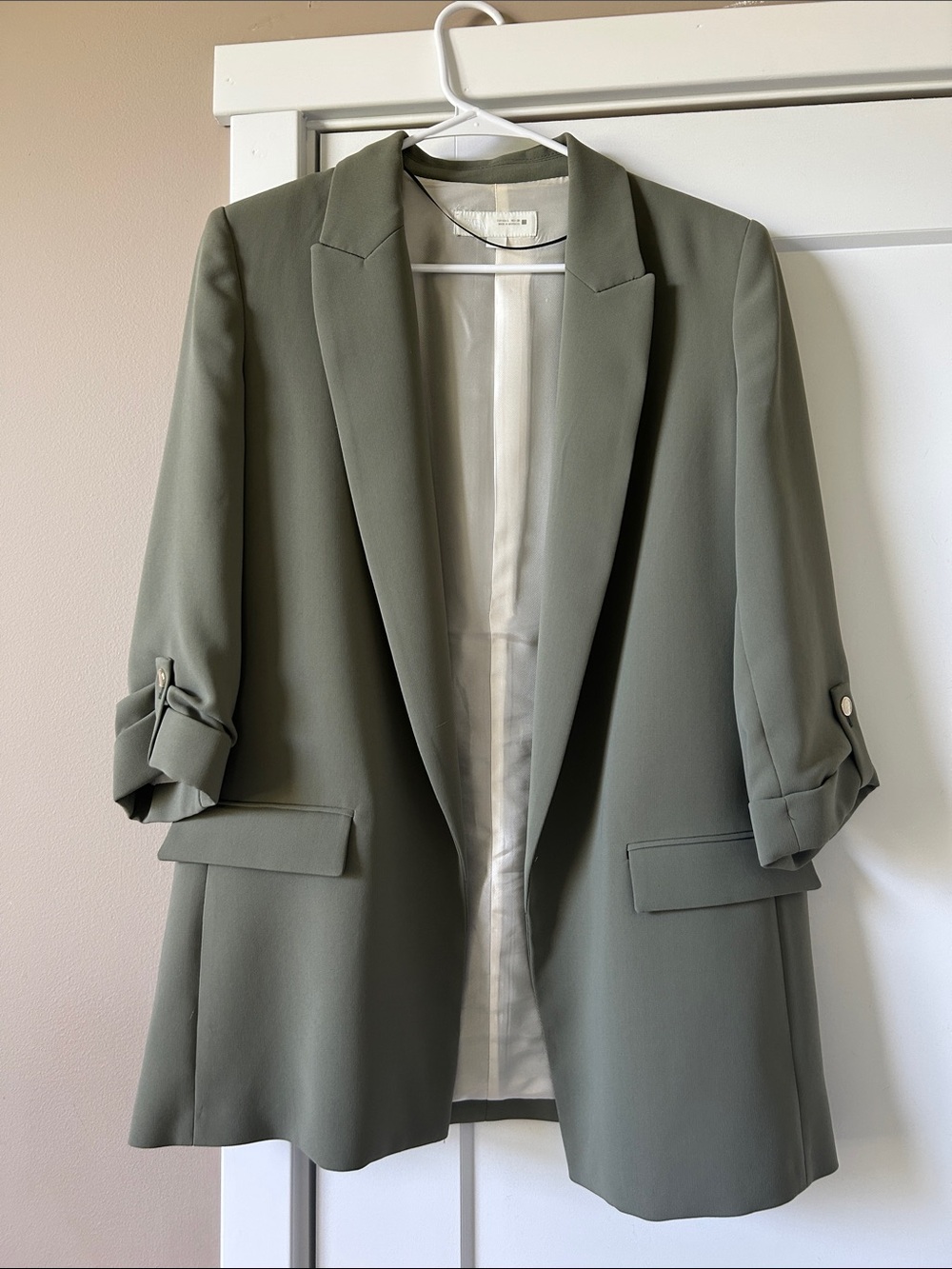 Tailored Olive Green Women's Blazer Jacket